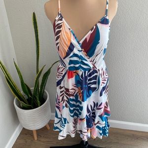 Amazon floral flows tropical print dress size M